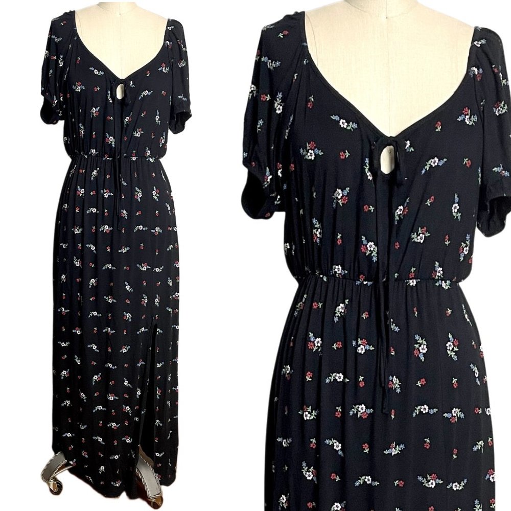 Nasty Gal Ditsy Floral Tea Dress Midi -NWT - size 10